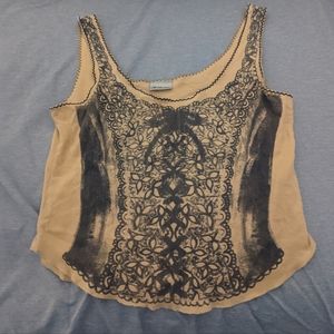 Vintage Corset Print Cami Top